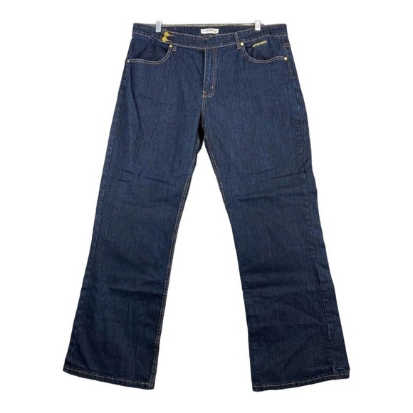 Old Skool Urban Wear, Dark Wash, High Rise, Flare Jeans, Women's Size 24 - Picture 2 of 8